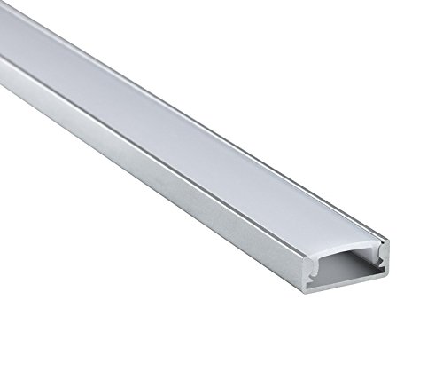 Noble AlumInium Profile for LED Light(Metallic) - Set of 5