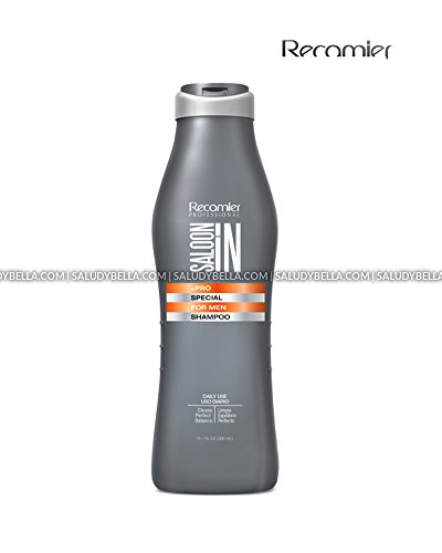 Recamier SalonIn Special For Men Daily Use Shampoo Cleans Perfect Balance Uso Diario Limpia Equilibrio Perfecto 10.1oz(300ml)