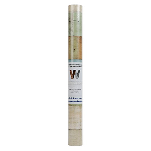 Wallstickery Self Adhesive Wallpaper Wood Panel Pattern Peel Stick Contact on Home Kitchen Shelf Drawer Liner Countertops WS-HVW-506 Size:1.64 ft x 9.84 ft