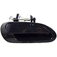 PT Auto Warehouse HO-3237S-RR - Outside Exterior Outer Door Handle, Smooth Black - Passenger Side Rear