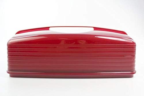 Tupperware E14 Xxl Garde Dessert Cloche A Gateau Rectangulaire Rouge Fonce Patisserie Cuisine Maison