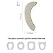 saounisi Toilet Seat Cover,Padded Toilet Seat Padded Cushion Warm Soft Fuzzy Round Elongated Washable Toilet Seat Warmer Large Beige 1 Pack