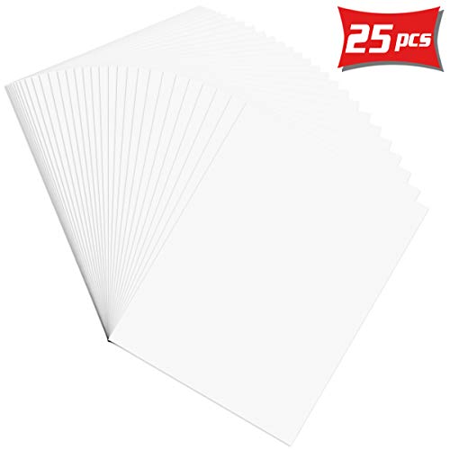 Oopsu 25 Sheets Matte White Waterproof Decal Paper Premium Printable Vinyl Sticker Paper for Inkjet Printer