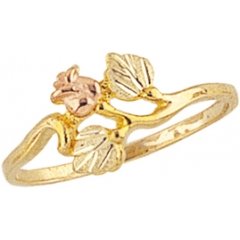 Beautiful! 10k Yellow-gold Black Hills Gold Women's Rose Ring