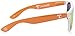 NCAA Tennessee Volunteers TENN-2 White Front Temple, Orange Lens Sunglasses, One Size, White