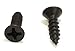 Bolt Dropper Black Oxide Coated Stainless Screw - Flat Head Phillips Wood Screws - Small Screw Hardware Suitable for Cabinet - Corrosion-Resistant Fasteners (25 Pack of 6 X 1/2)