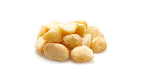 YUPIK MACADAMIA NUTS, MEDIUM PIECES, 2.2 LB (35.2 OZ), GLUTEN-FREE, KOSHER, RAW NUTS, BROKEN PIECES, UNSALTED, UNROASTED, OIL-FREE, CREAMY FLAVOR, SOURCE OF FIBER, HEALTHY SNACKS, FOR BAKING, COOKING