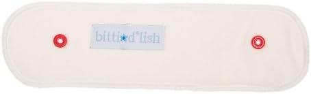 Itti Bitti Bitti D'lish Snap-on Mini Booster, White/Bamboo Viscose