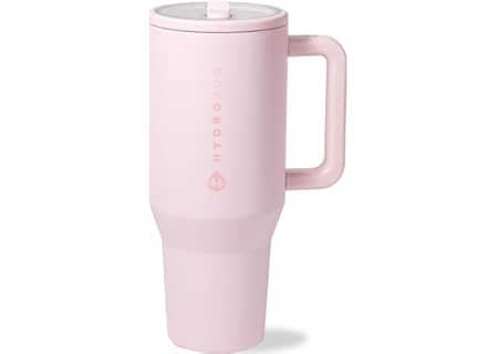 HydroJug Traveler - 32 oz Water Bottle with Handle & Flip Straw - Fits in C...