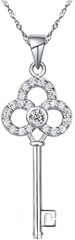 Trusppy Jewelry 925 Sterling Silver [Happy key] Pendant necklace