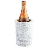 mDesign Single Bottle Wine Chiller - Ice Bucket