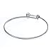 Sromay 8 Pieces Ball Closure Expandable Stainless Steel Wire Bangle Bracelet Blanks for DIY Jewelry Making, 2.0 Inches