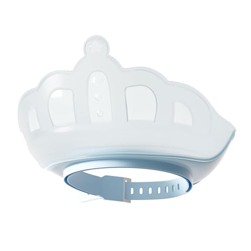 Baby Shower Cap - Bath Visor for | Baby Shampoo Cap | Adjustable Crown Shape Eye Ear Protection | Accessories for Girls Boys Children Friends | Safe Bathing Protection Head Eye Ear Washing