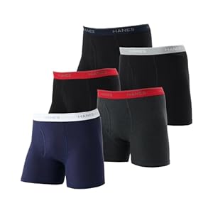 ボクサーパンツ(5枚組) 抗菌防臭 清潔 防臭効果 前開き 5Pボクサーパンツ HM6ES703J-998-M