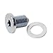 Tusk Low-Profile Magnetic Drain Bolt -Fits: Kawasaki KLR650 1987-2017 primary