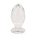 Eastern Delights Huge Glass Butt Plug, G-spot Crystal Anal Plug Trainer Sex Toy (Extra Large)