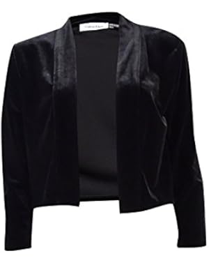 Women's 3/4 Sleeves Velour Shrug