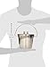 Indipets Heavy Duty Stainless Steel Flat Sided Pail with Hooks - 2 Quart - Lays Flat Against Dog Kennel, Crate or Fence,800107