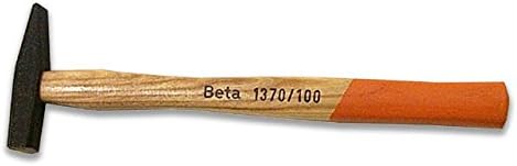 Beta 13700051 Model 1370 100 Engineers Hammer, Wooden Shaft, 100Gm, Black