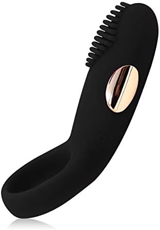 Sex Toys Silicone Cockring (30mm) for Men, Cockring Vibrating with Clitoral Stimulator for Couples for Longer Lasting Erections, Waterproof (Color : BLACK)