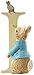 Enesco Beatrix Potter Alphabet Collection Letter I Peter Rabbit and Bird Figurine, 3.15 Inch, Multicolor