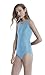 speerise Women Neon Plus Size Tummy Control Swimsuit Bodysuit, One Piece Sleeveless Leotard for Swim Gymnastics Dance Ballet