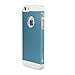 iPhone SE/5S/5 Case: Amplim Slim Fit Luxury Blue Color Hard Aluminum Metal + White Plastic + Soft Silicone Rubber 3-Layer iPhone SE/iPhone 5S/iPhone 5 Protector