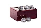 GF-sports store Dallas Cowboys Supper Bowl Championship Rings Display Box Full Set Replica (White)