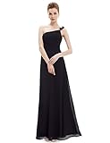 Ever Pretty Flower Ruffles One Shoulder Empire Line Formal Dress 09596