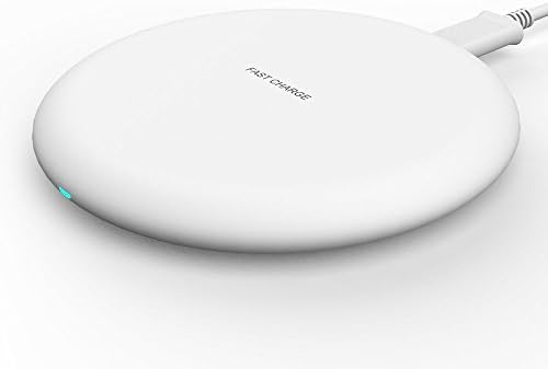 Wireless Charger iPhoneX Charging Pad - Qi-Certified Ultra-Slim Wireless Charger Compatible with iPhone X, iPhone 8/8 Plus, Samsung S9/S9+/S8/S8+/S7/Note 8, and More