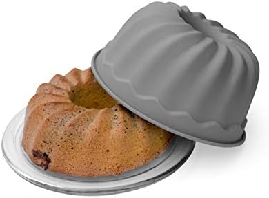 BackeFix Silicone Cake Mold, with Non-Stick Feature - Zero Waste Gray BPA-free Ø 23cm