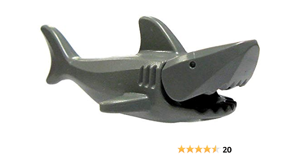 lego white shark
