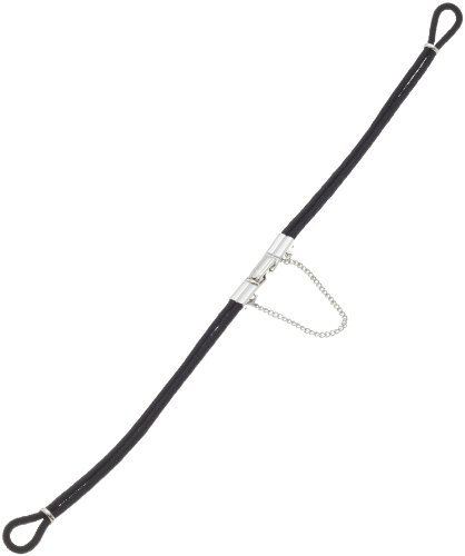 Hadley-Roma Women's LB1022LWRE Vintage Ring-End Black Cord SS Watchband
