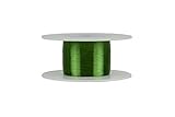 TEMCo 40 AWG Copper Magnet Wire - 2 oz 3990.25 ft 155°C Magnetic Coil Green