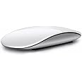 Wireless Mouse Silent Multi Arc Touch Bluetooth Mice Ultra-Thin Magic Mouse Slim Rechargeable Wireless Silent Mouse Office Mice for MacBook/Laptop/Ipad/Mac/PC (White)
