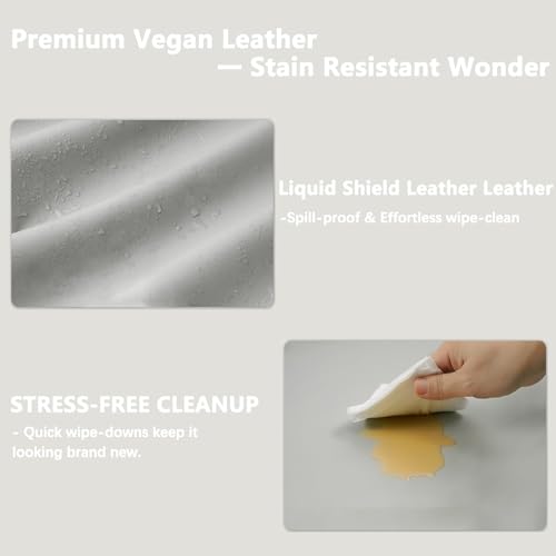 Baby Changing Pad, Waterproof Diaper Changing Pad for Dresser and Table, Leather Wipeable and Easy to Clean, Light Grey 78 * 40 * 11Cm ﻿