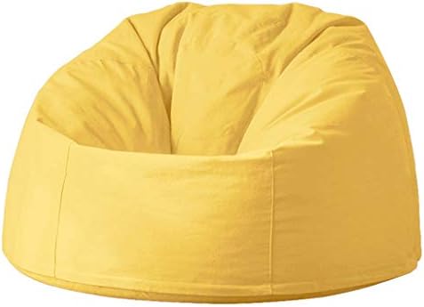 GXYGWJ Game Bean Bag Chair Adult Bean Bag, Single Fabric Sofa Chair, Living Room Bedroom Small Apartment Bean Bag Chair (color : Yellow, Size : L)