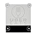 Acryled designs UBER EATS Sign Glow LED Light Logo Removable Car Driver Window Decal Sticker w Rechargeable Batteries - Taxi Rideshare Accessories Bundle