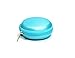 Bluecell Light Blue Color PU Leather Earphone Hard Case/bag