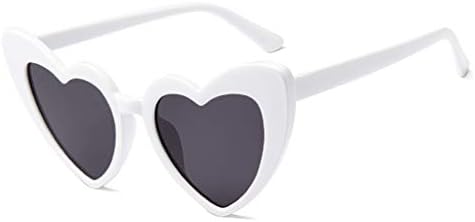 JUSLINK Heart Shaped Sunglasses for Women