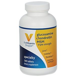 the Vitamin Shoppe Triple Strength Glucosamine Chondroitin MSM 120 Tablets