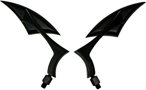 MotorToGo Mini Black Spear Style Rear View Mirrors for 2014 Harley-Davidson Iron 883 Hard Candy Custom XL883N