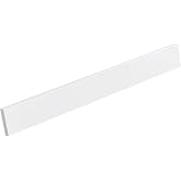 EQLOO 42 Inch Backsplash in Pure White, Quartz Backsplash for Bathroom Vanity Sink Top, 42 in. W x 4 in. H Universal Bathroom Vanity Backsplashes