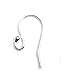 20pcs Sterling Silver Ear Wire Ball Dot French Earring Hooks Connector 20mm Dangle Earwire (wire ~21GA or 0.7mm) SS194-BB