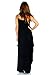 Simply Ravishing Casual Maxi Boho Harem Spaghetti Strap Dress, 2X, Black