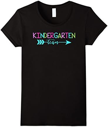 Womens Kindergarten Teacher Team Shirts Medium Black