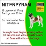 capstar 12 Nitenpyram 57 mg - Flea killer for dogs over 25 lbs