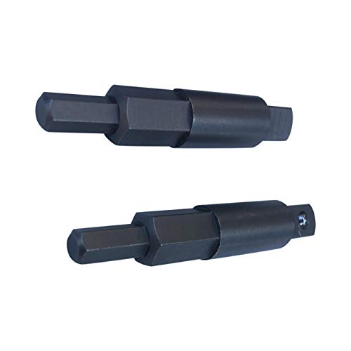 2PK Air Conditioning Service Wrench Step Hex Key Adapter HVAC Valve
