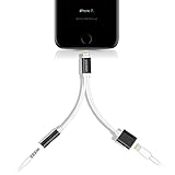Lightning Adapter for iPhone 7 / 7 Plus, Lightning to 3.5 mm Headphone Jack Adapter and Charge