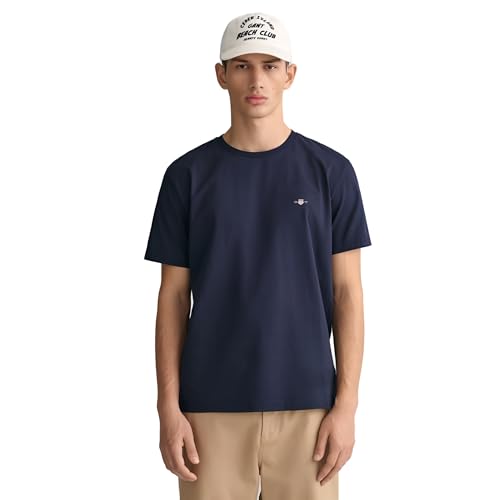 Herren Reg Shield T-Shirt T Shirt, Evening Blue, M EU
